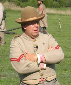 Ranger Al Preston (South Mountain) narrates artillery demo at ANBP, Sept 2007