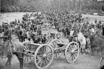 Gibson's battery at Fair Oaks, VA, 1862