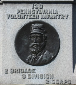 Colonel Zinn, 130th PA Monument