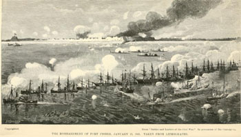 Bombardment of Ft Fisher (from Battles & Leaders)