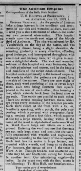 behind AotW » Blog Archive » Smoketown Hospital, January 1863