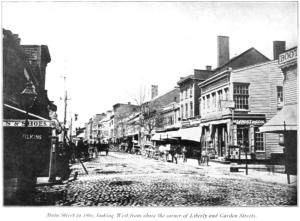 Main Street, Poughkeepsie, NY, in 1860